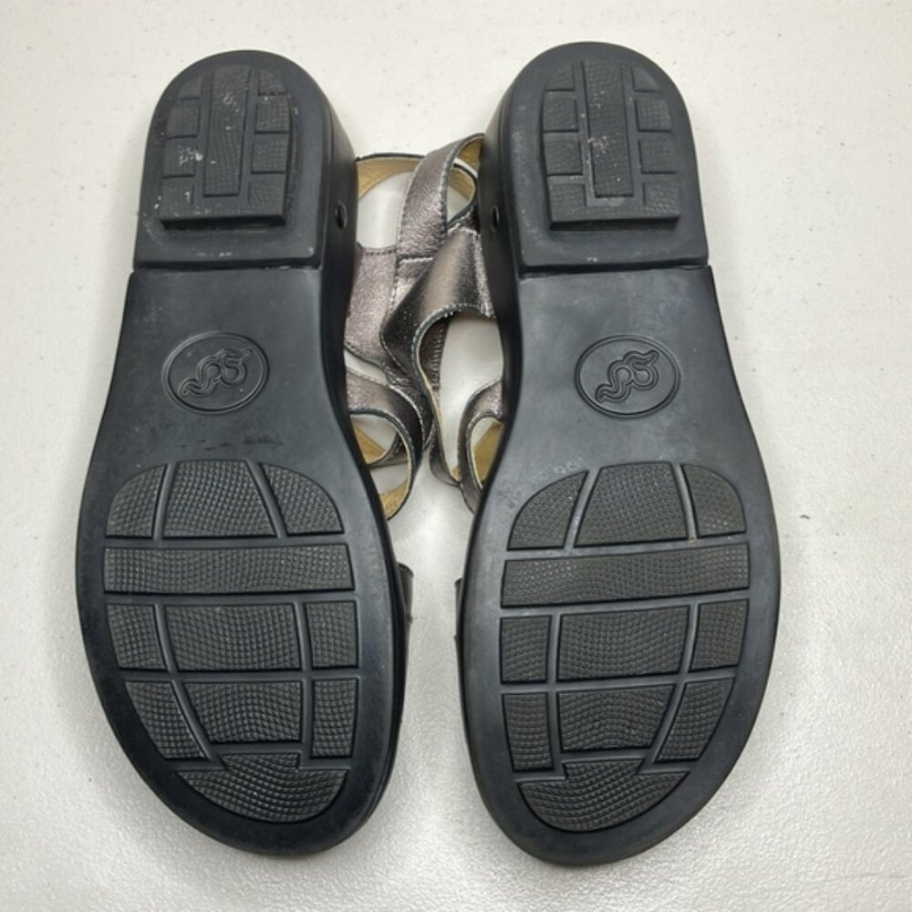 Gravity Defyer Leather Wedge Slingback Comfort Sandals - Picture 8 of 10